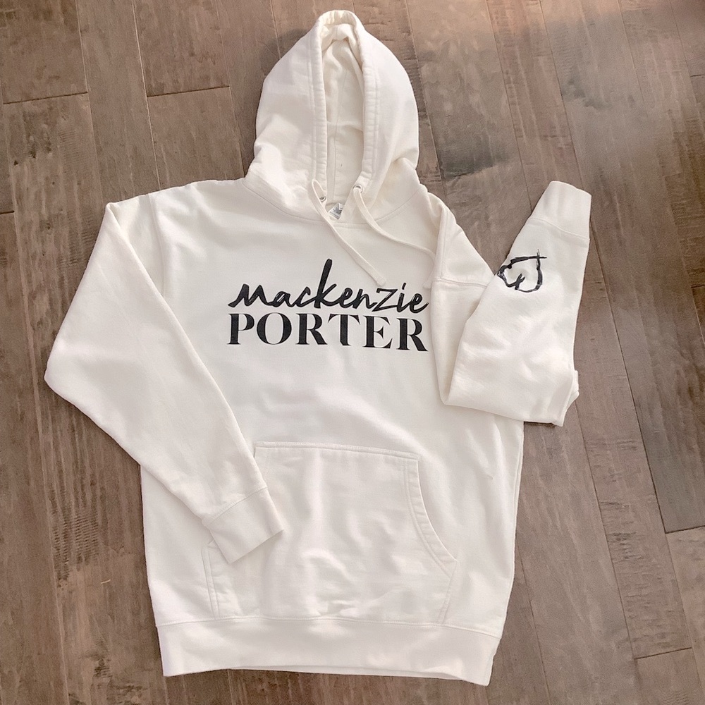 Mackenzie Porter Independent Trading Company Cream Hoodie, Size L